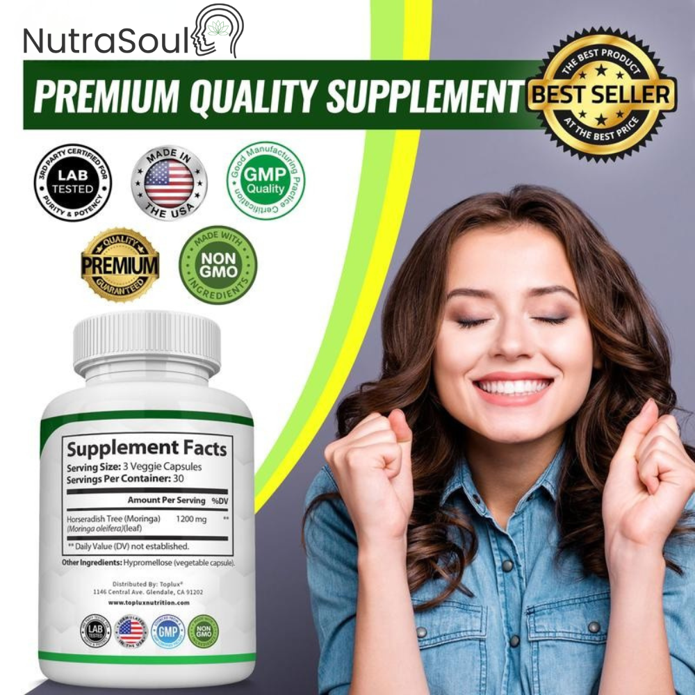 Premium Moringa Oleifera Capsules